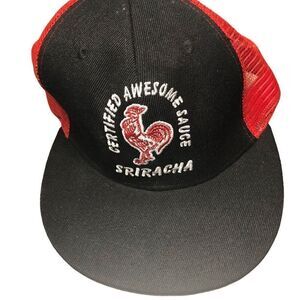 Sriracha Certified Awesome Sauce Mesh Snapback Truckers Hat